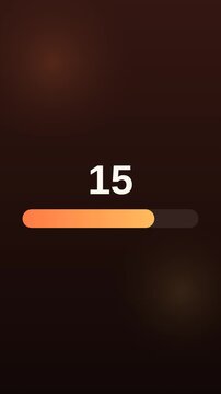 Animated preload countdown timer  hard-selling preload timer for retail campaigns. 10-second vertical 4K motion graphic, warm dark theme, seconds display. Clean stock footage for social media, advert