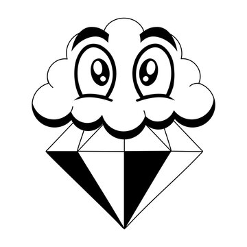 Glyph style illustration of a hidden gem
