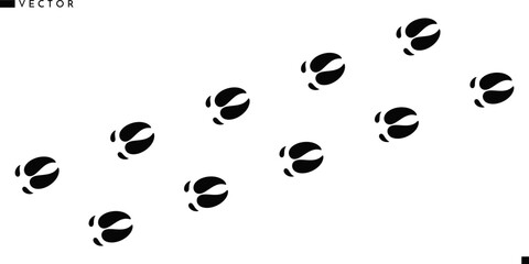 Pig footprints silhouette  © Aleksei_7799
