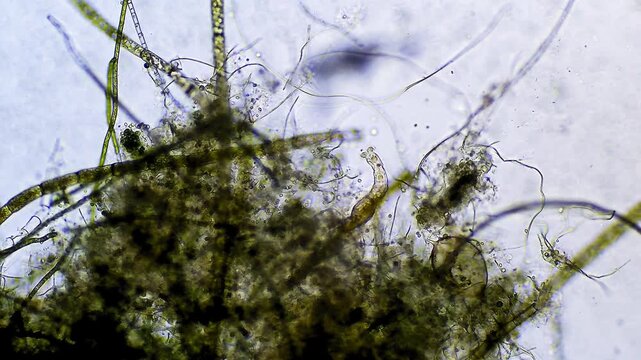 Rotifer - Micro organism at microscope magnification