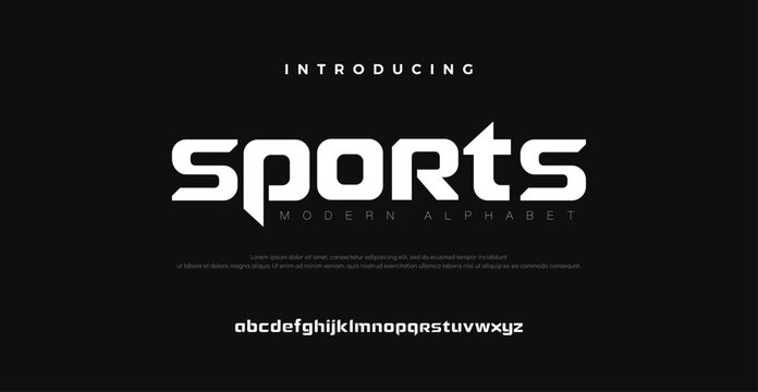 Sport Modern Future alphabet font. Typography urban style fonts , technology, digital, movie logo design