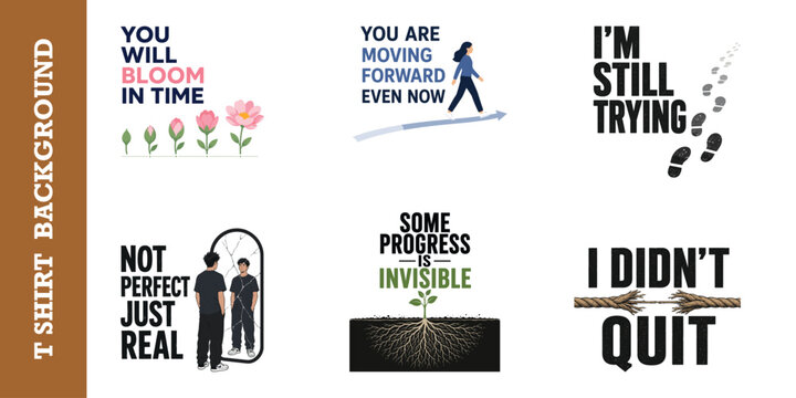 Inspirational quotes for personal development featuring blooming flowers and road imagery.