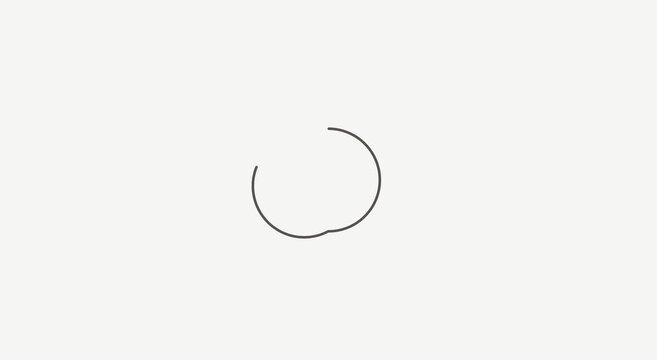Minimalist loading spinner animation for digital interface animation
