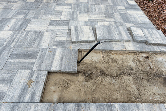 Slab removal for paving stone repair