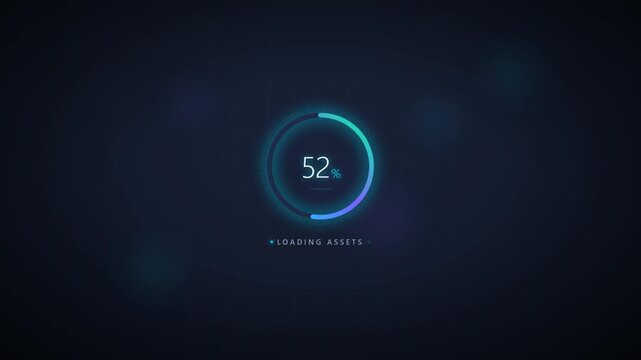 Collection of three elegant software loading progress bar ui design elements