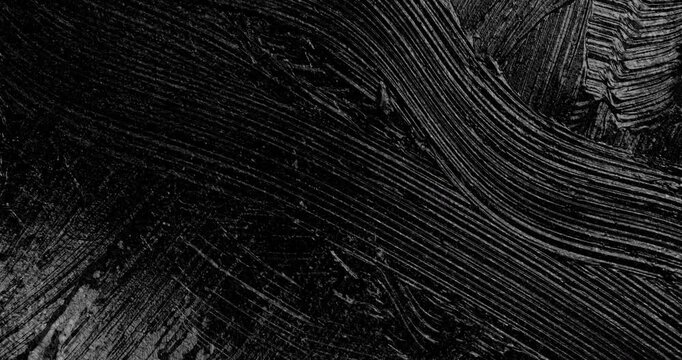 Black Paint smear and mix. Stop-Motion animation. Hand painted black ink light box element.