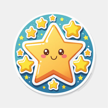 Sticker glitzernde Sterne