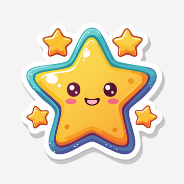 Sticker glitzernde Sterne