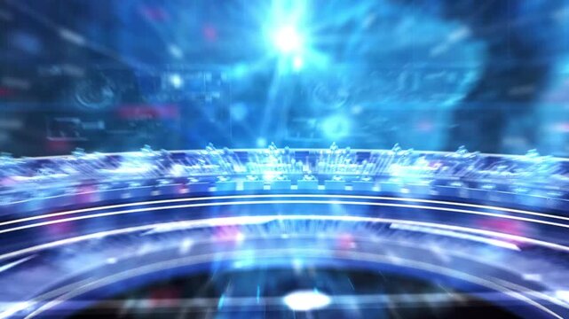 Future technology office, high tech holographic AI smart office, a futuristic command center with a glowing, networked digital globe at its core, surrounded by holographic operators at workstations.