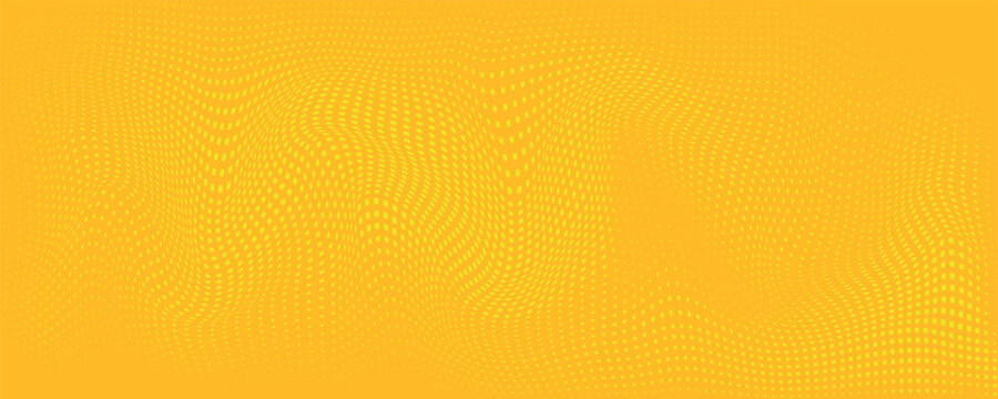 Dots halftone yellow and dark blue color pattern gradient grunge texture background. vector grunge. modern
