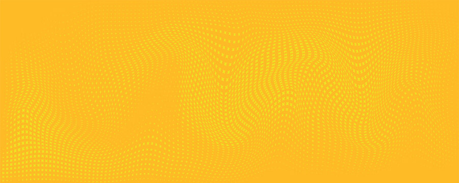 Dots halftone yellow and dark blue color pattern gradient grunge texture background. vector grunge. modern