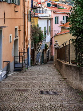 pedestrian street leading to the Imperia hill