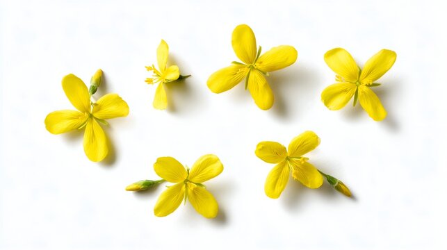 frangipani flowers on white background