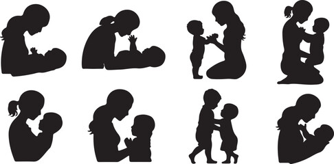 Global day of parents family silhouette with world map background showing mother father and children bonding moment for awareness campaign banner social media and greeting design © Israt