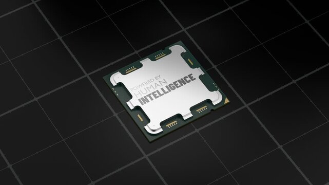 Human Intelligence CPU Chip Processor Technology Background 2