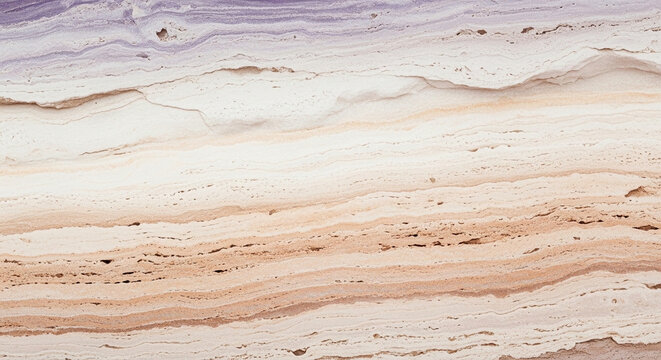 Abstract natural mineral texture background with flowing layers of purple, white, and beige, creating a unique and organic backdrop for design