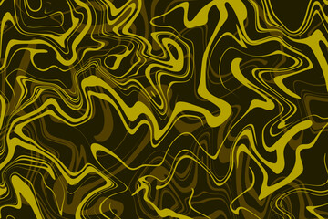 Obraz premium Abstract yellow liquid swirl wave art decoration background