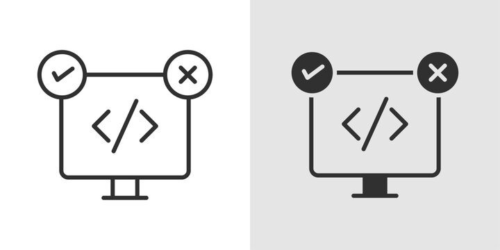 Coding Competition Icon representing programming contests, hackathons, and algorithmic challenges.