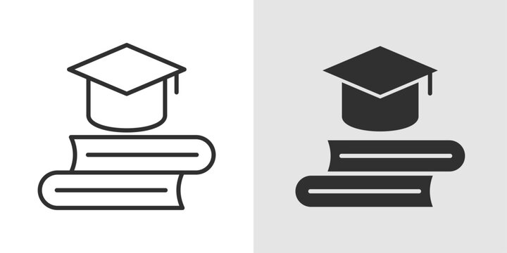 Education Policy Icon representing academic regulations, school governance, and educational system planning.