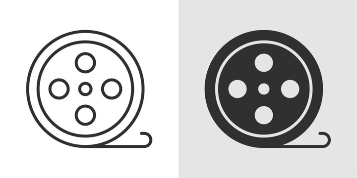 Film School Icon representing cinematic education, filmmaking training, and media production learning.