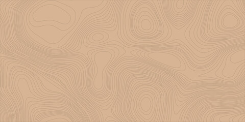 Abstract topographic map background with light brown wavy lines on a beige textured surface for graphic design. A clean and professional abstract background featuring subtle topographic contour lines  © Creative Lis