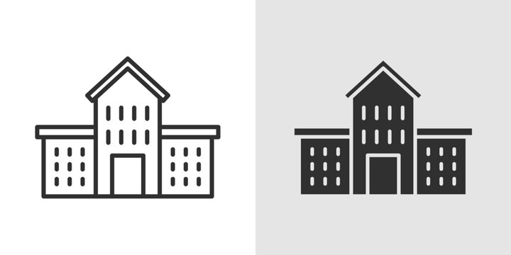 Kindergarten Icon representing early childhood education, foundational learning, and playful classroom environments.