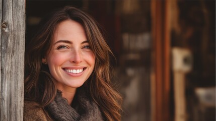 Fototapeta premium Smiling woman portrait
