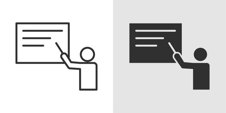 Tutoring Icon representing personalized learning support, academic guidance, and student mentoring.