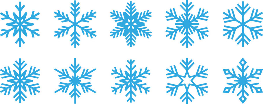 Snowflake crystal diagrams for education and research