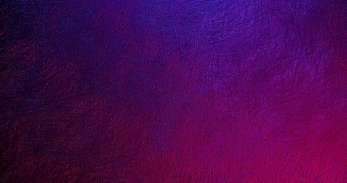 Smooth Pan Over Blue Purple Texture. Smooth gentle movement across extreme close-up of rough textured surface with blue to purple gradient lighting.	