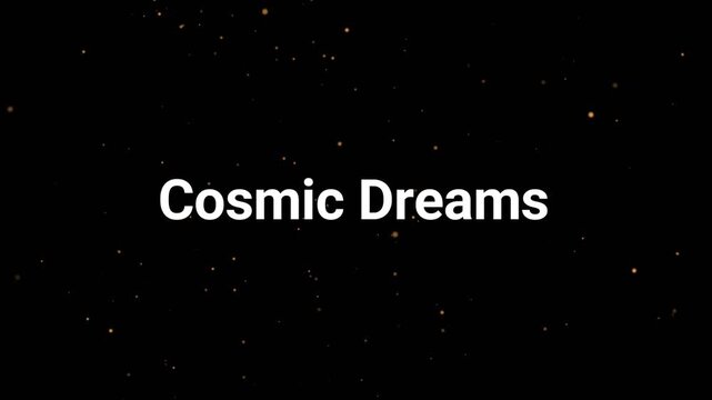 Professional logo with shining effect on dark background