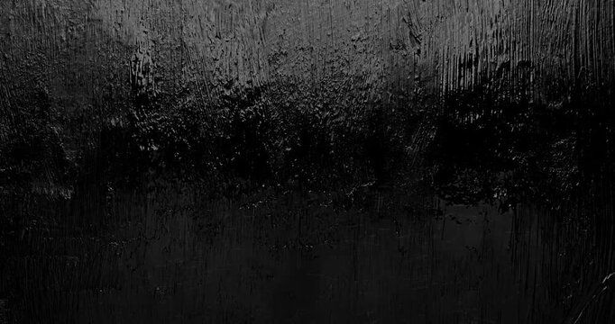 Black Paint smear and mix. Stop-Motion animation. Hand painted black ink light box element.