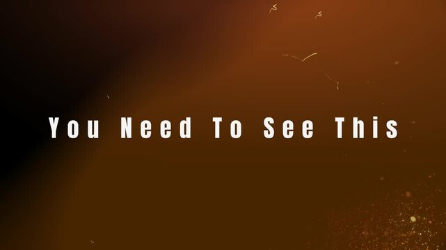 Creative futuristic spark effect on black background with glowing text