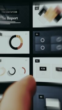 Modern and clean presentation template in minimalist style