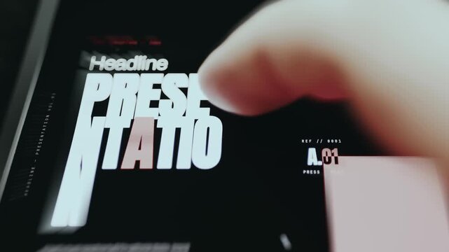 Placeholder for headline for a presentation