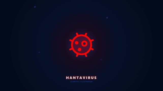 Hantavirus Animation Showing Scientific Medical Illustration