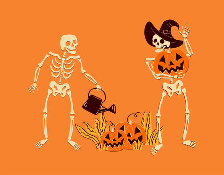 Spooky Agriculture Festive Vector Banner