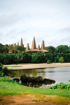 Ratenggaro Traditional Village Iconic High Thatched Roof Houses by the Sea in Southwest Sumba