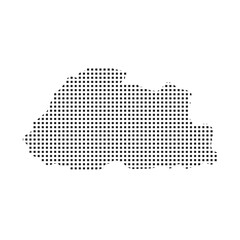 Fototapeta premium bhutan map pixel art Suitable for posters and web icons