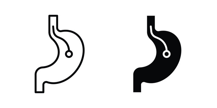 Endoscopy icon vector Illustration, Solid and stroke Style Icon