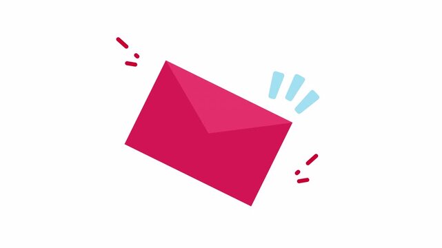 Simple pink mail envelope icon suitable for email marketing and communication concepts. Perfect for digital designs needing a cute touch.