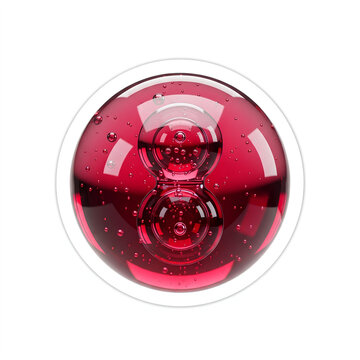 Red Cosmetic Serum Capsule For Skin Regeneration Science