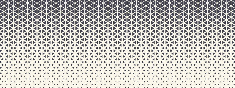 Triangles Vector Abstract Geometric Technology Background. Halftone Triangular Retro Style Simple Pattern. Minimal Style Dynamic Tech Wallpaper