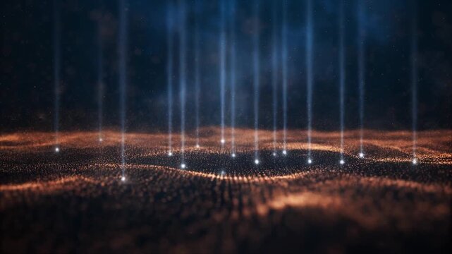 Deep warm dust clouds drifting soft horizontal flow micro grains glowing gently cinematic ambience
