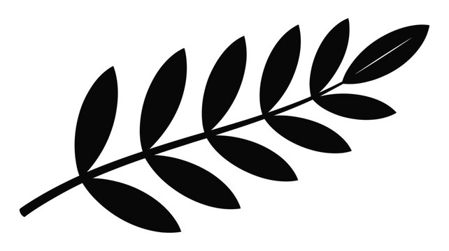 Black stylized of a four leaf clover isolated on white background
