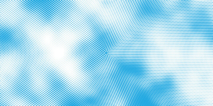 Minimalist blue dot matrix pattern with fading effect for professional business presentation graphic illustration