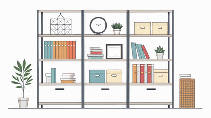 Large bookshelf with various books. © Gleen