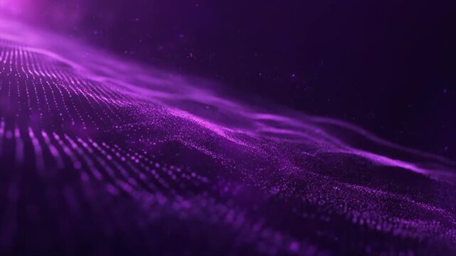 Diagonal waves dust drifting deep space micro granules catching soft purple highlights ambience