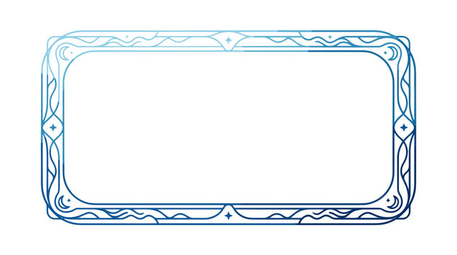 Decorative ornate frame border design with intricate patterns