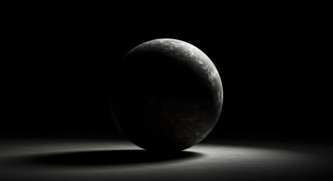 A profound, dark visual representation of eternal emptiness and boundless quietude, emphasizing the absence of sound and time ,nothingness ,abstract ,design